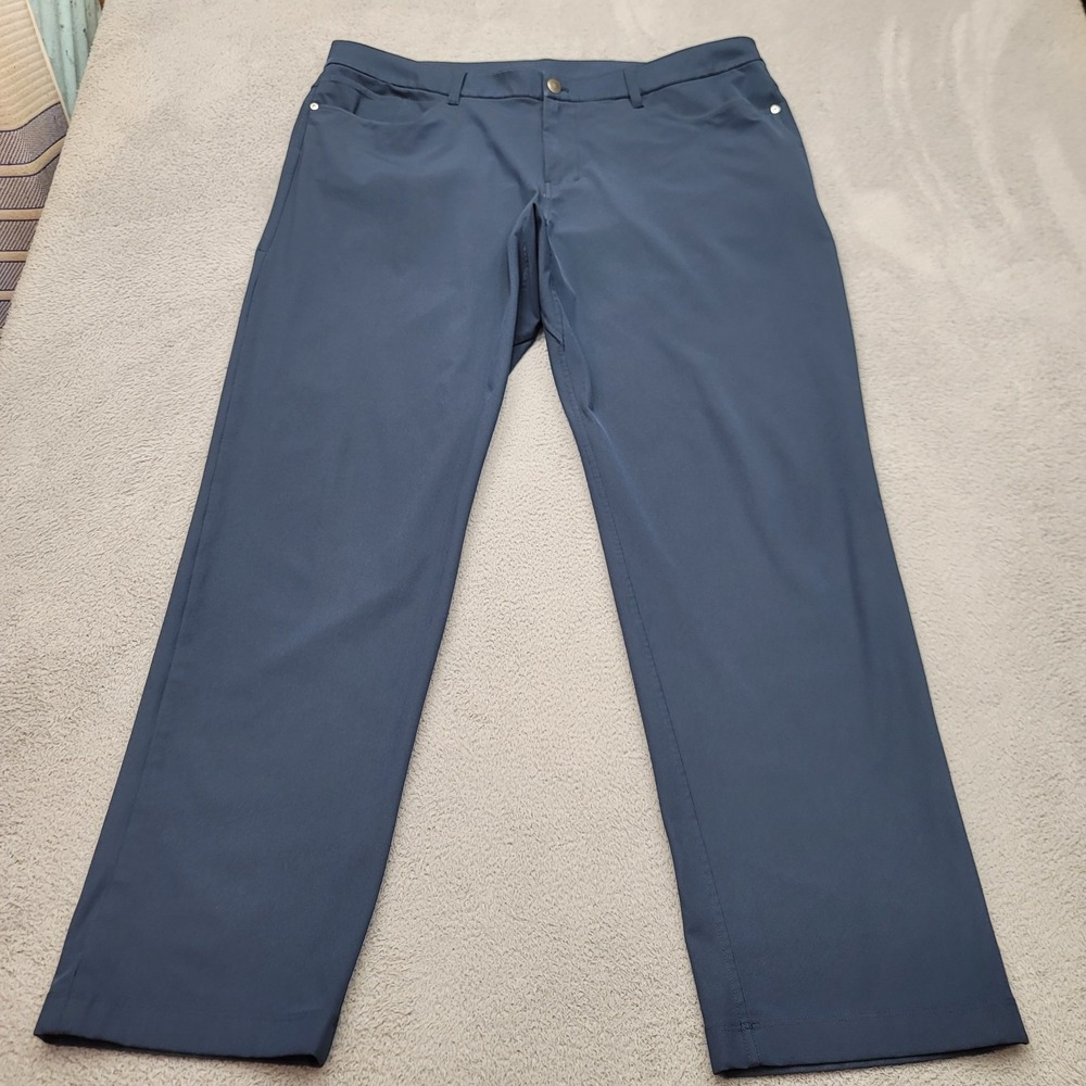Lululemon Mens 40x31 Blue ABC Classic Fit Warpstreme Stretch Pants LM5AQ9S